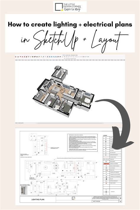 electrical box sketchup|SketchUp layout electrical scrapbook.